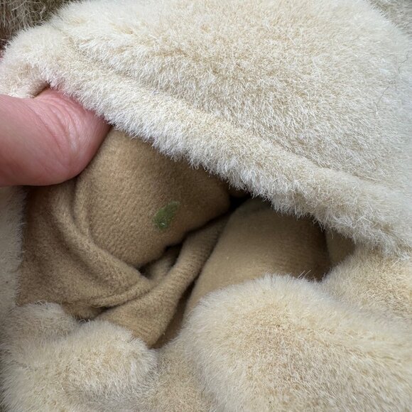 Vintage Folkmanis Realistic Rabbit Hand Puppet Stuffed Animal Plush Bunny - Picture 9 of 11